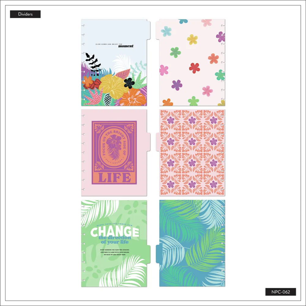 Happy Planner Bold Botanical Classic carnet ligné 60 feuilles