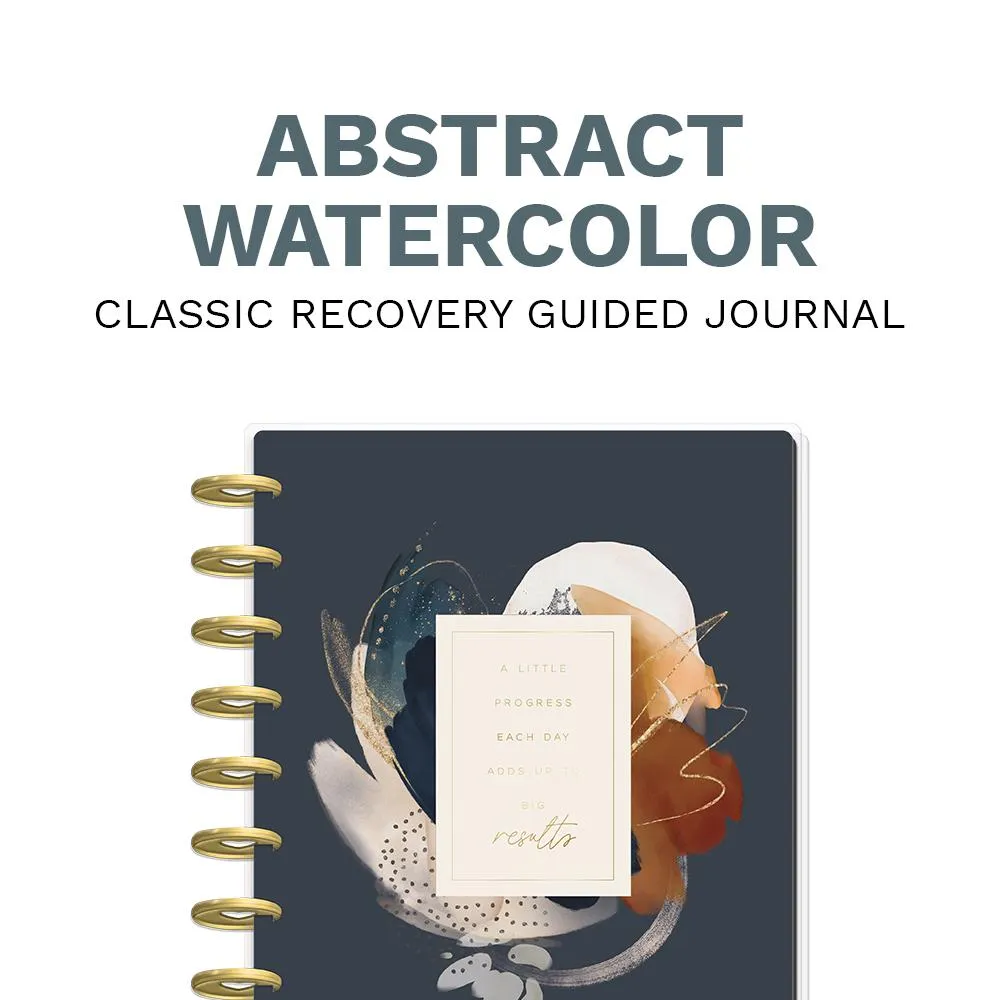 Happy Planner Abstract Watercolor Classic journal guidé recovery