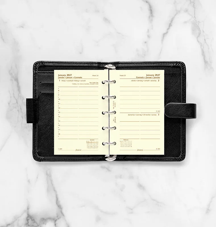 Filofax Classic recharge agenda Mini 2027 1 jour page