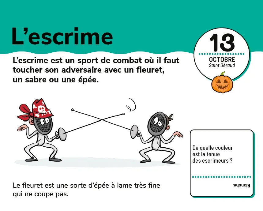 Frigobloc Les Incollables Un mot par jour CE1 chevalet vocabulaire 7-8a