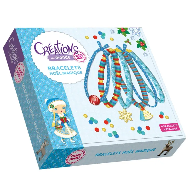 Minimiki Noël Magique kit bracelets enfant 6 bracelets