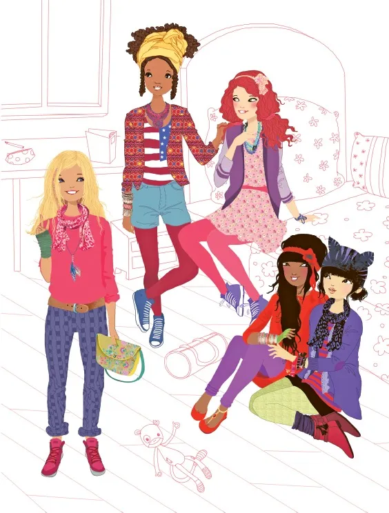 Frigobloc Kinra Girls cahier stylisme stickers 255 dès 6 ans