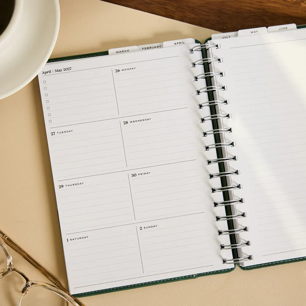 Happy Planner Citrine Sage Scallop agenda 2027 A5 12 mois