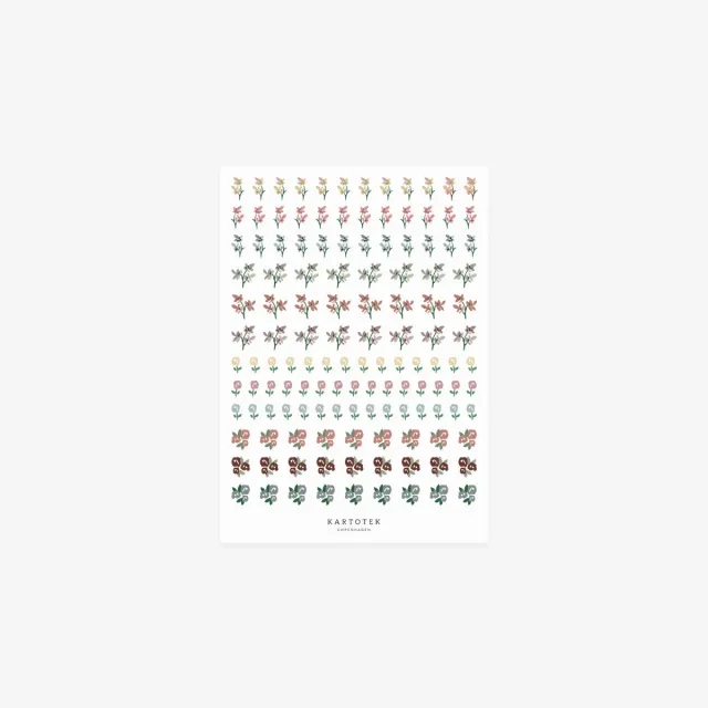 Kartotek Mini Flowers stickers fleurs