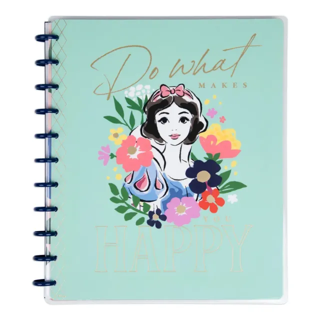 Happy Planner Disney Blanche Neige carnet ligné pointillé Big 60 feuilles