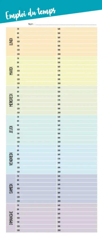 Frigobloc Mini mensuel calendrier familial aimanté sept 2019-août 2020