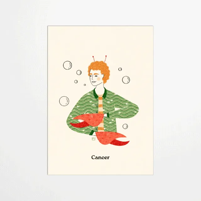 My365 Marine Laurent Cancer carte postale signe