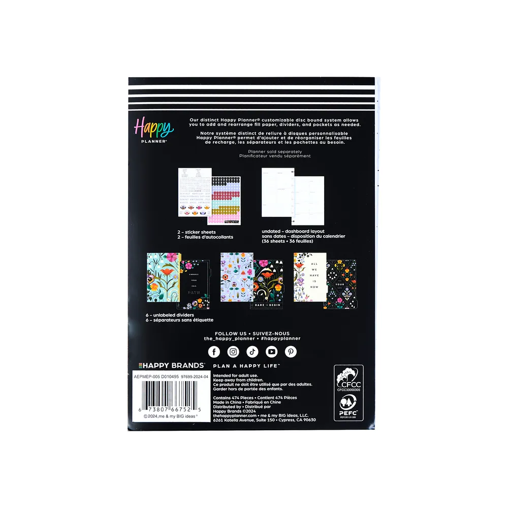 Happy Planner Radiant Garden extension Mini 6 mois
