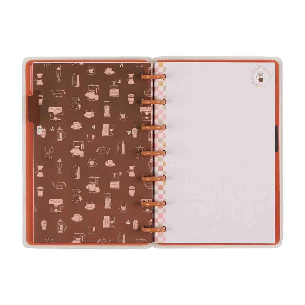 Happy Planner Cafécore carnet pointillé Mini café