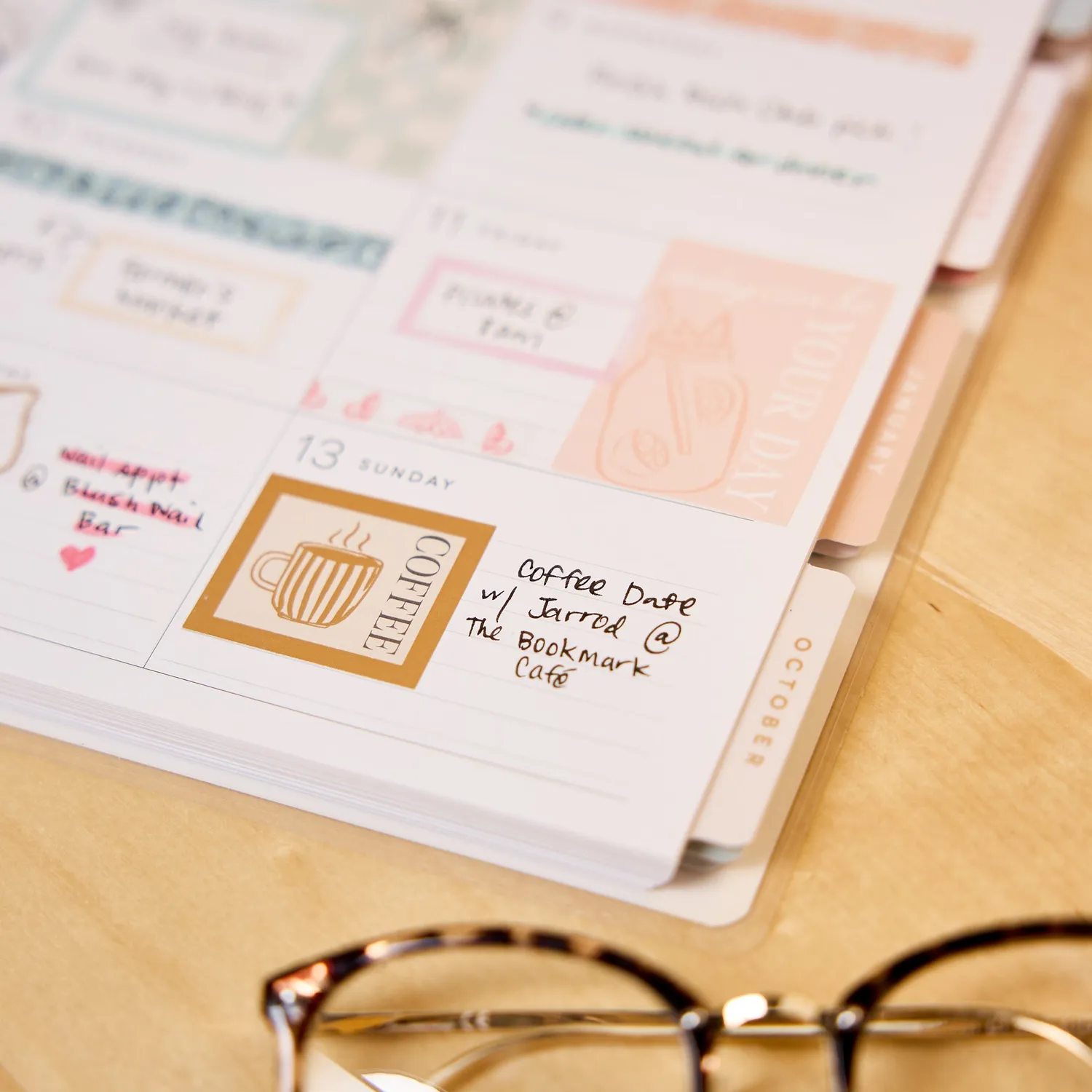 Happy Planner Pastel Poetry 2026-2027 agenda Classic 12 mois dashboard