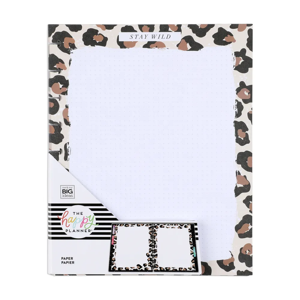 Happy Planner Classic papier recharge léopard pointillé