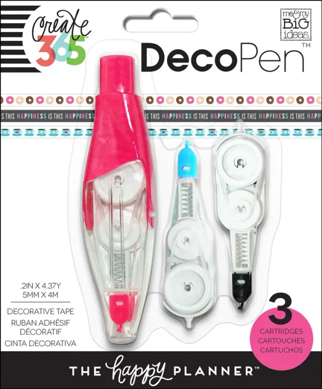 Happy Planner DecoPen Coffee Time ruban déco rechargeable café