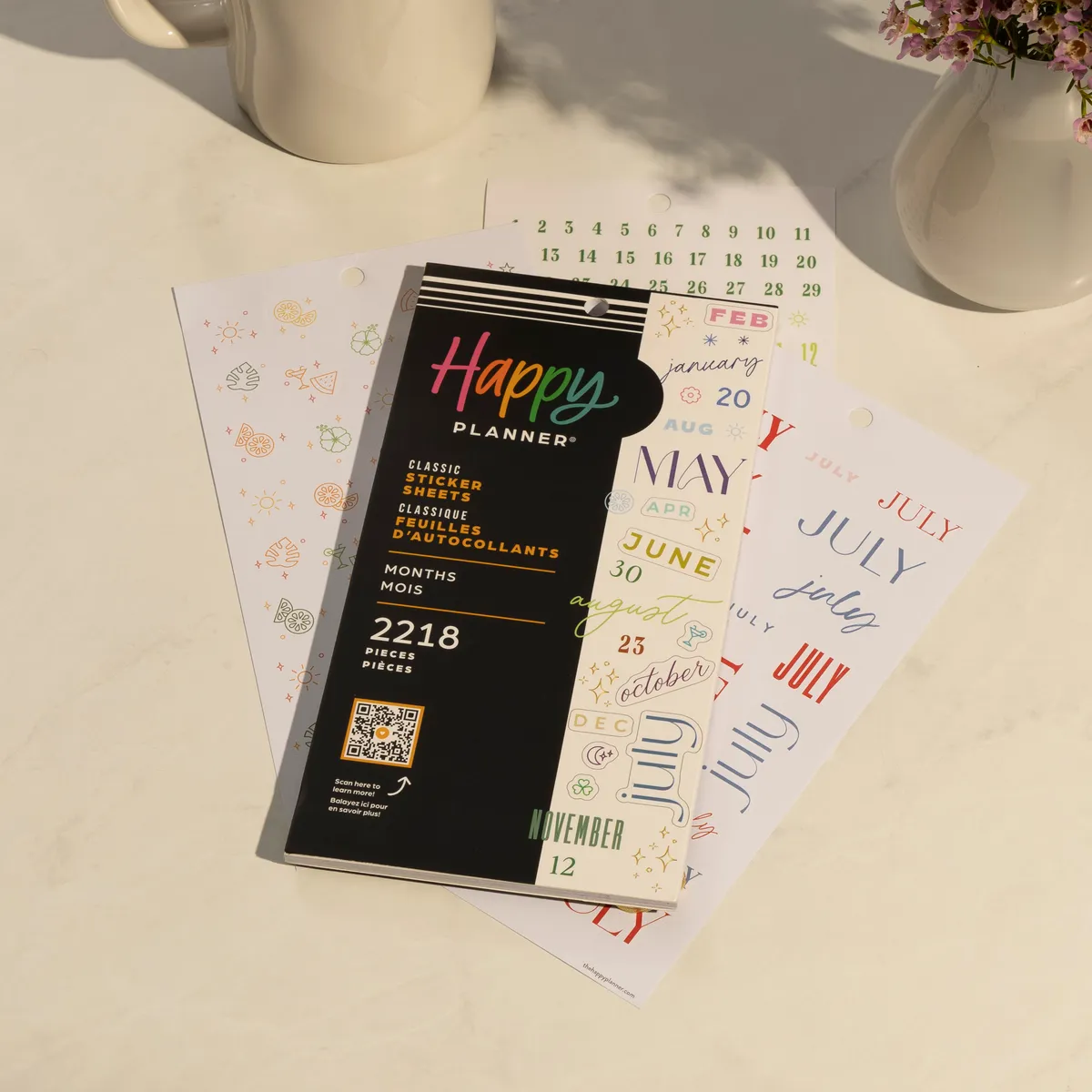 Happy Planner Colorful Months stickers classic 2218 mois