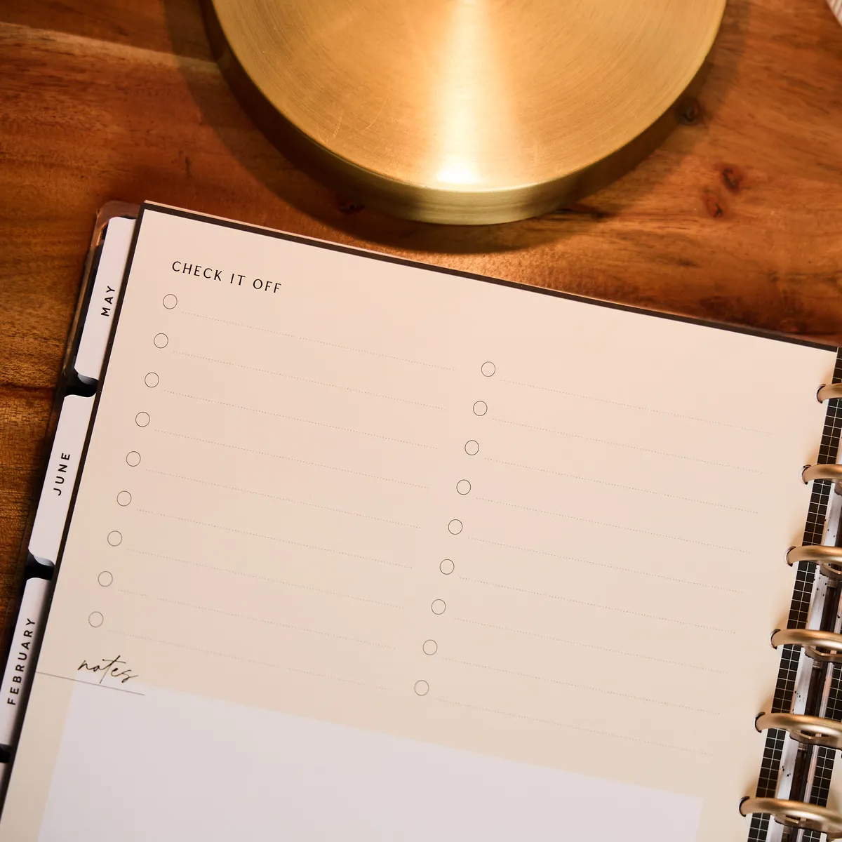 Happy Planner Sharp Studies recharge prof dashboard 40 feuilles
