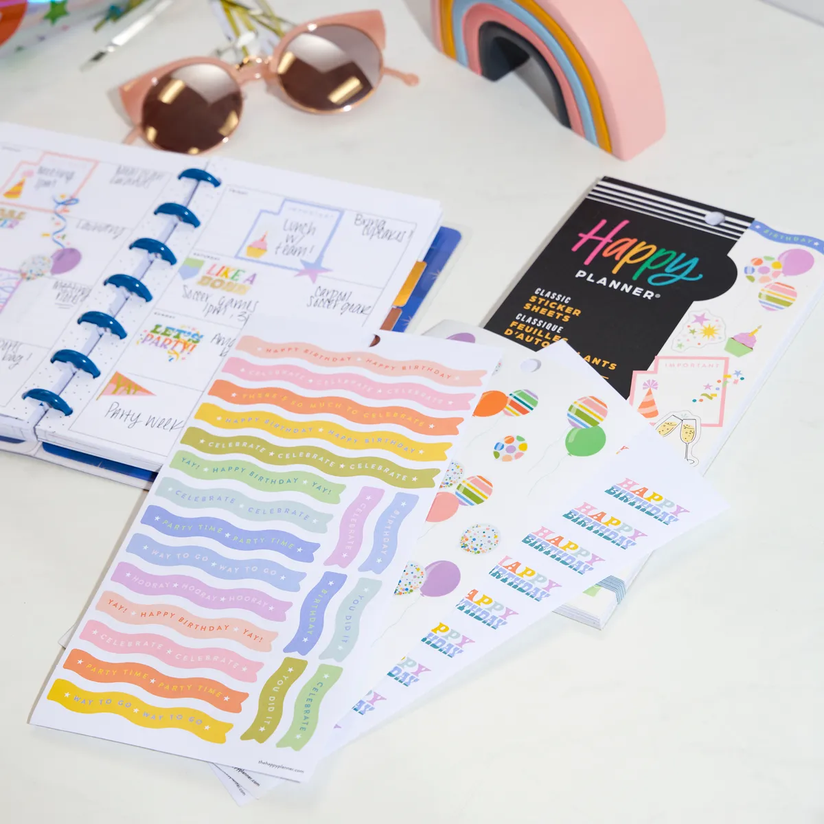 Happy Planner Celebrations autocollants 30 feuilles 822 fête
