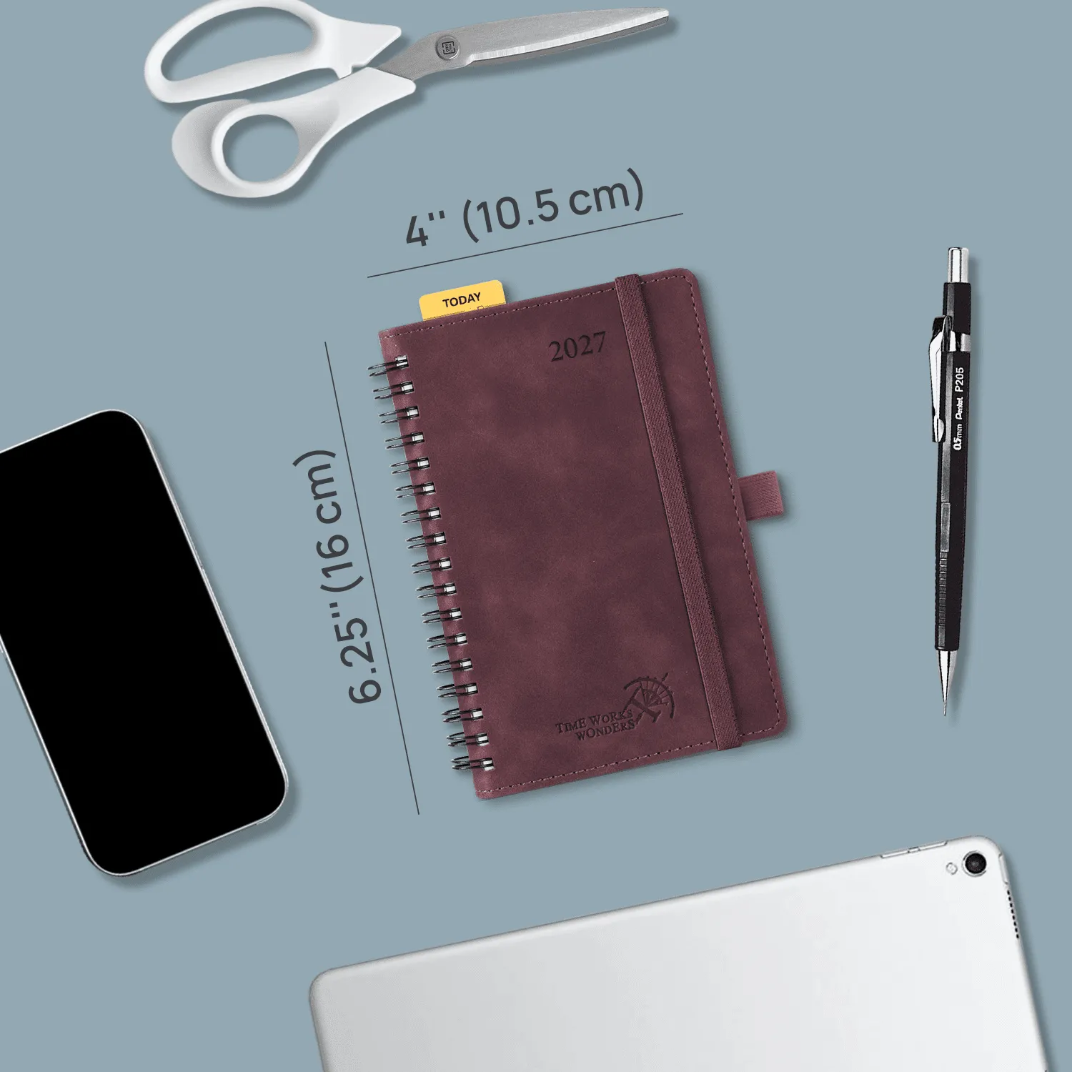 Poprun WENLA6-27 agenda semainier 2027 A6 souple + notes