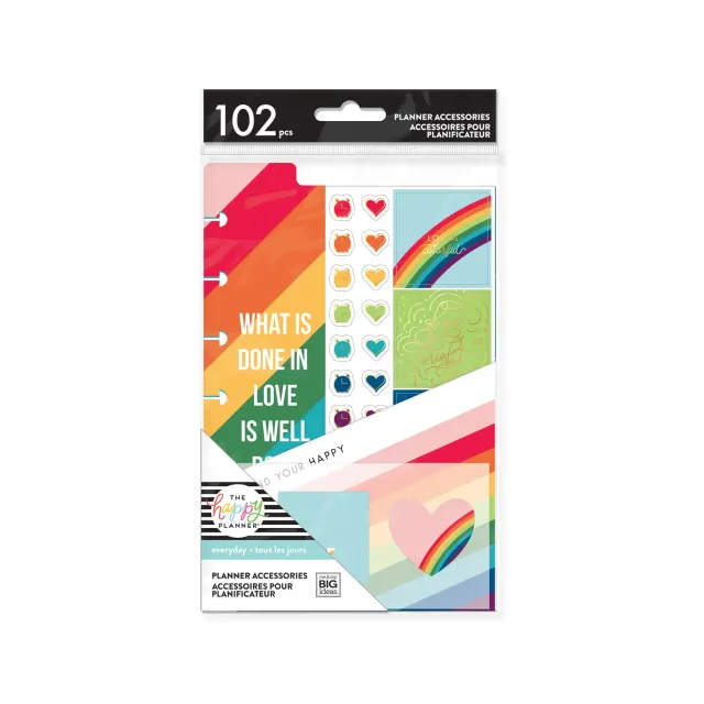 Happy Planner Find Your Happy accessoires mini arc-en-ciel