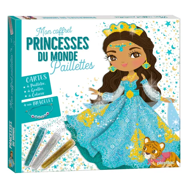Frigobloc Mon coffret paillettes Princesses du monde coffret créatif