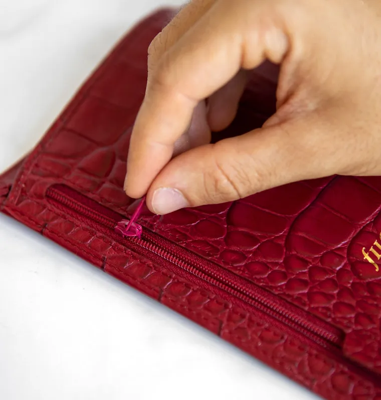 Filofax Classic Croc organiseur A5 marron cuir
