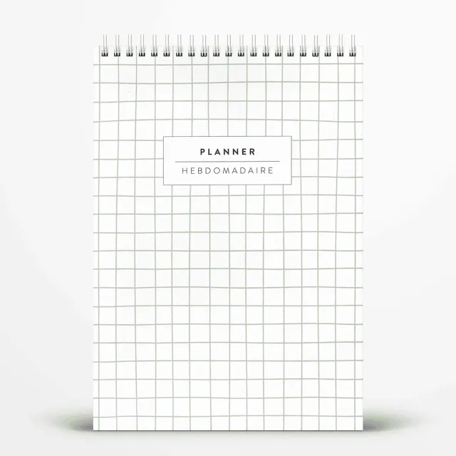 My365 planner hebdomadaire non daté recyclé