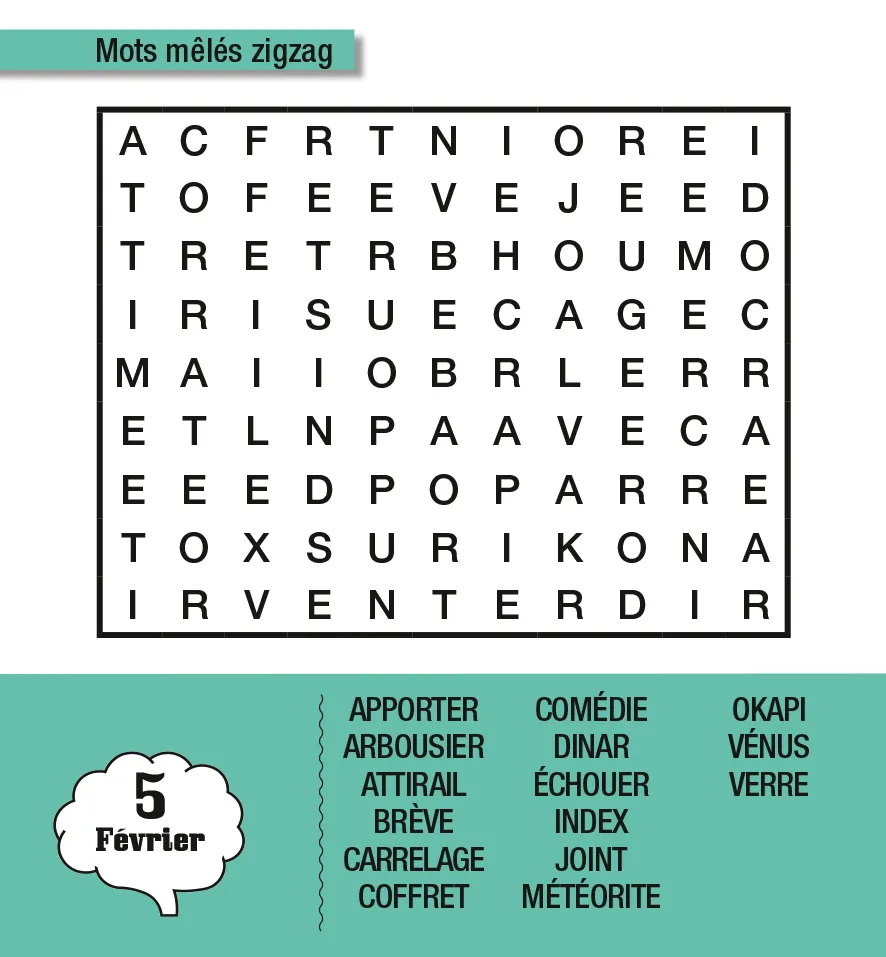 Frigobloc Mini calendrier 365 jours muscler cerveau énigmes