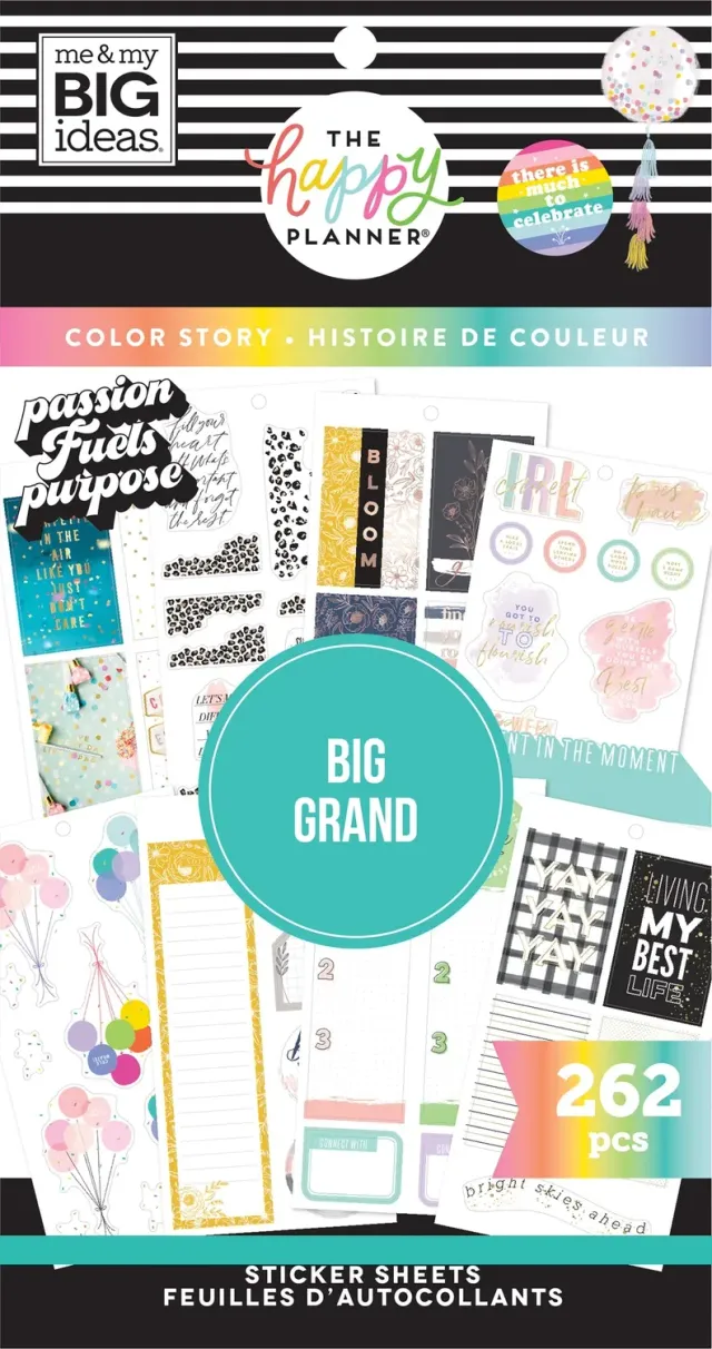 Happy Planner Color Story stickers Big 262 stickers 30 planches