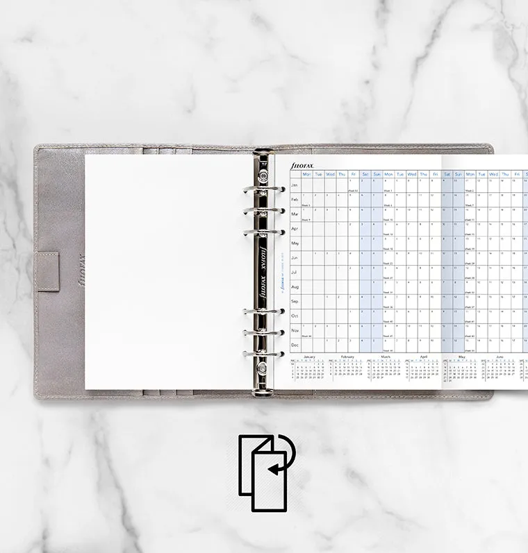 Filofax Classic planner annuel 2027 A5 horizontal anglais