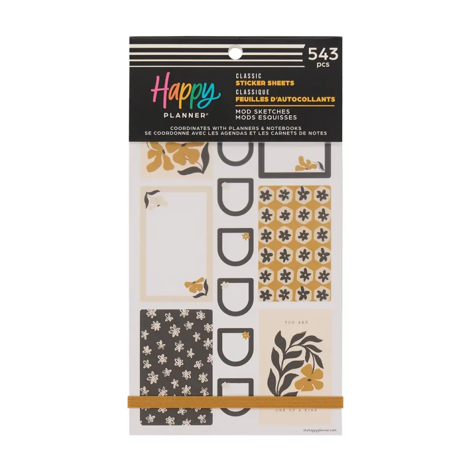 Happy Planner Mod Sketches stickers 30 feuilles floral