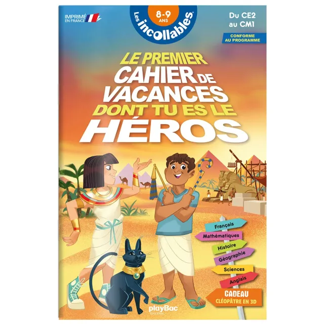 Les Incollables cahier de vacances CE2 au CM1 8-9 ans aventure