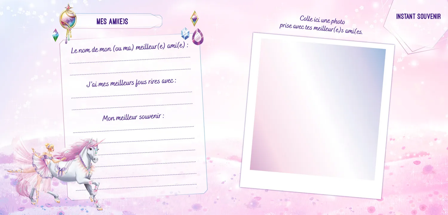 Licornes de rêve Mon journal secret journal + stylo