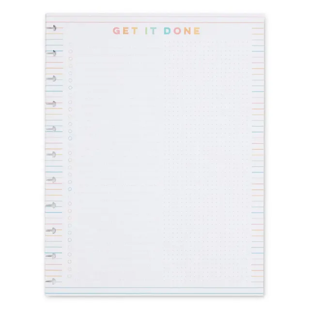 Happy Planner Get It Done Big recharge papier 40 feuilles ligné