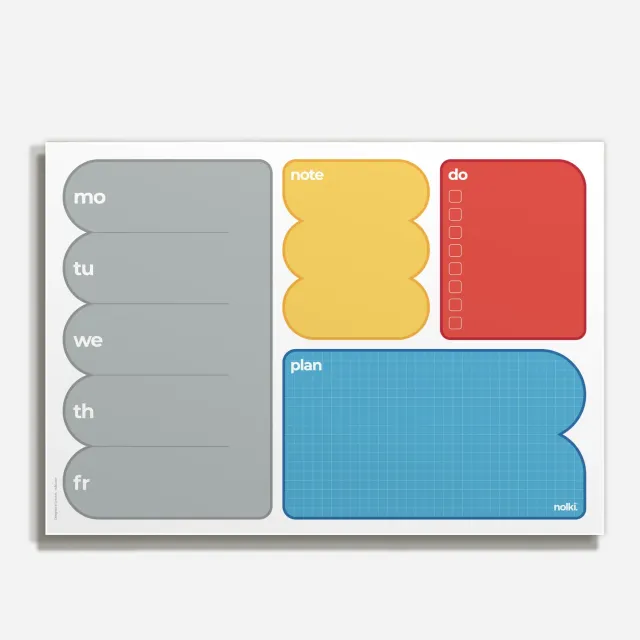 Nolki Bloop bloc-notes A4 50 feuilles quotidien