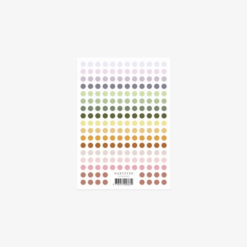 Kartotek Micro Dot Pastels stickers pastels