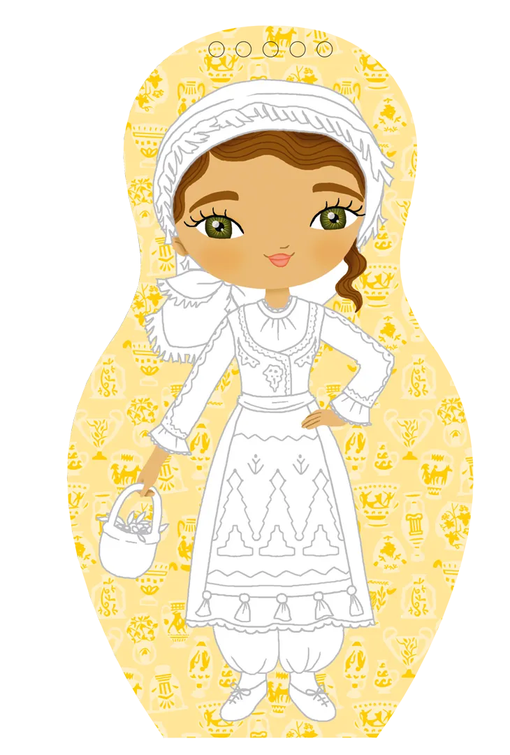 Minimiki Elena en Grèce carnet créatif stickers