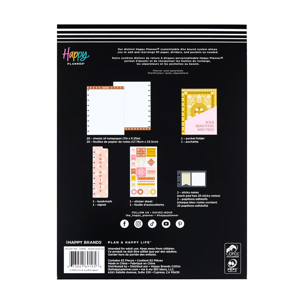 Happy Planner Western Wildflower pack accessoires Classic