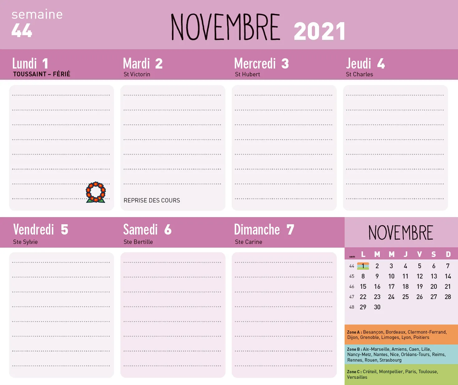 Mini Frigobloc Hebdomadaire 2022 Marmiton calendrier recettes