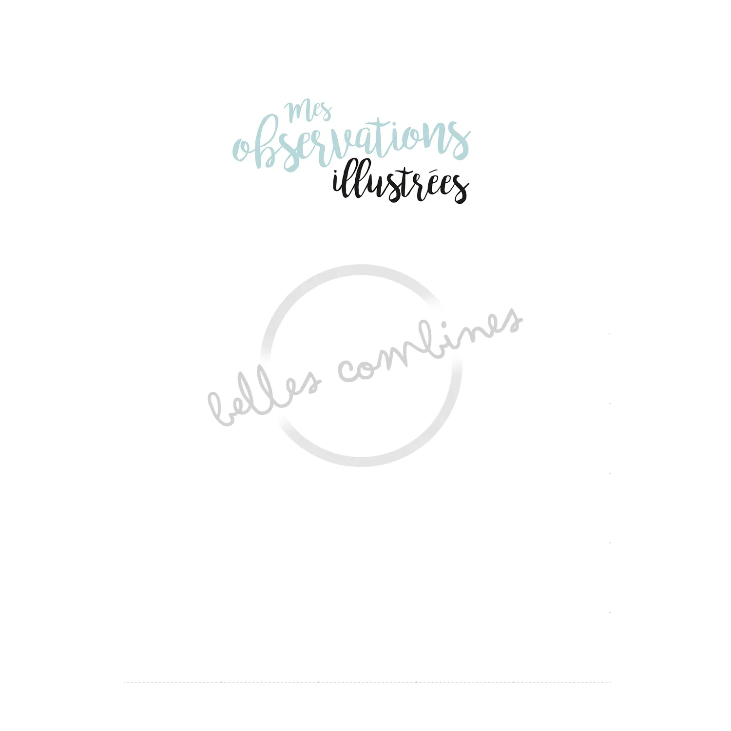 Les Belles Combines Mon journal nature journal à imprimer