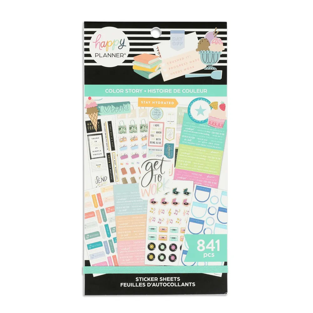 Happy Planner Value Pack Color Story stickers 30 planches
