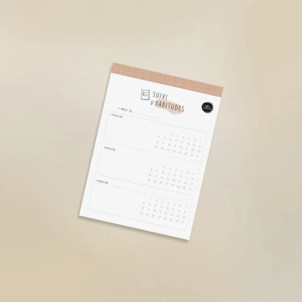 Les Belles Combines Suivi d’habitudes bloc-notes 50 pages 10,7x12,7 cm