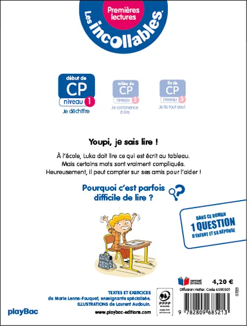 Frigobloc Incollables Youpi je sais lire Tome 19 livre niveau 1