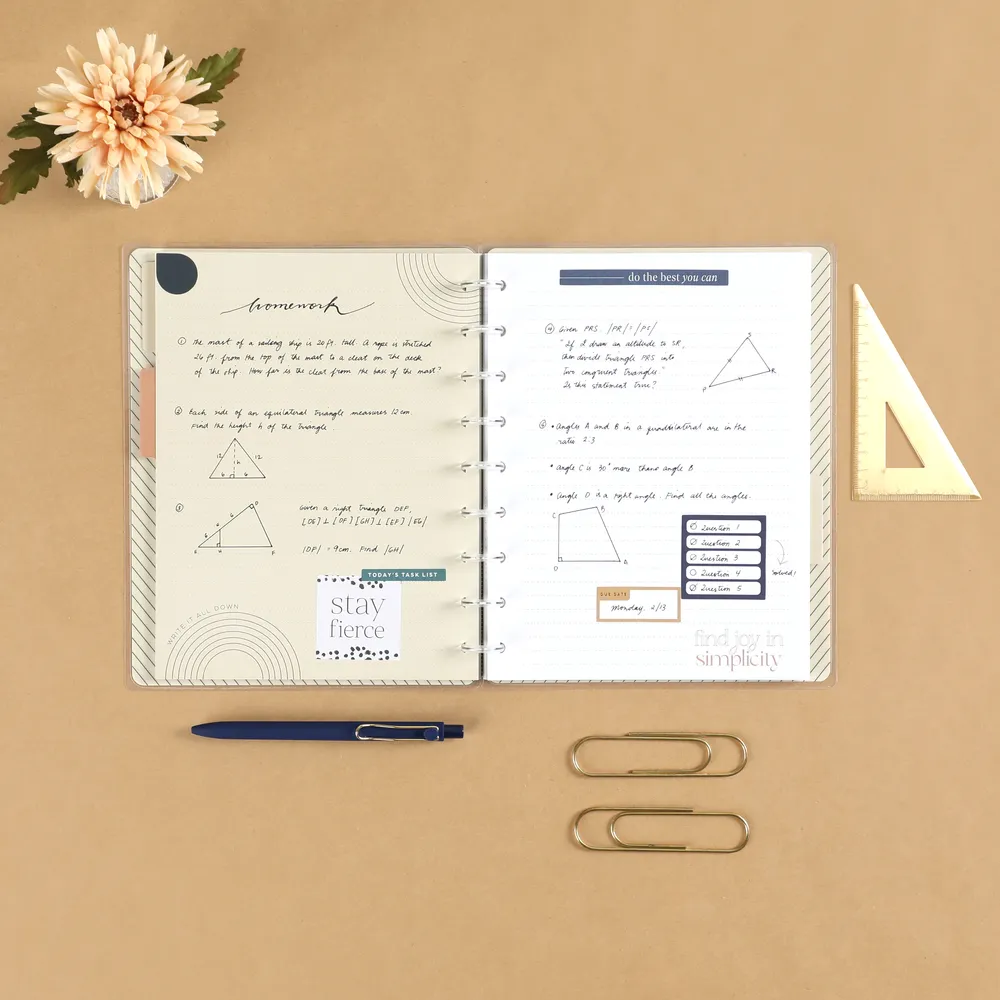 Happy Planner Realign carnet ligné pointillé Classic 60 feuilles