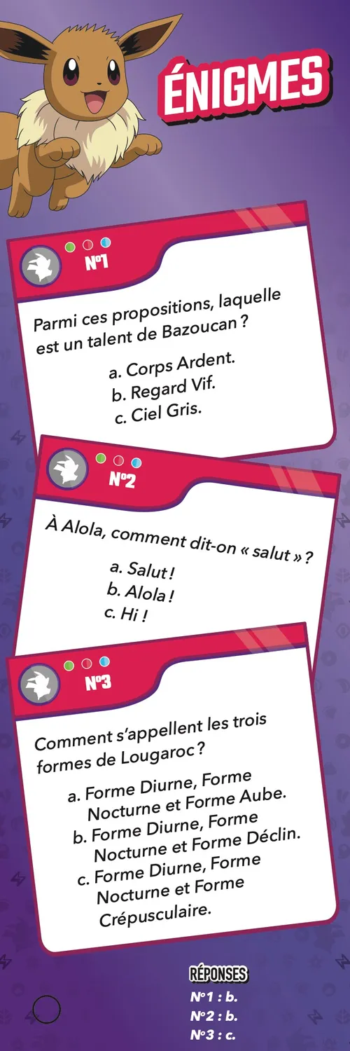 Frigobloc Les Incollables Quiz Famille Pokémon éventail