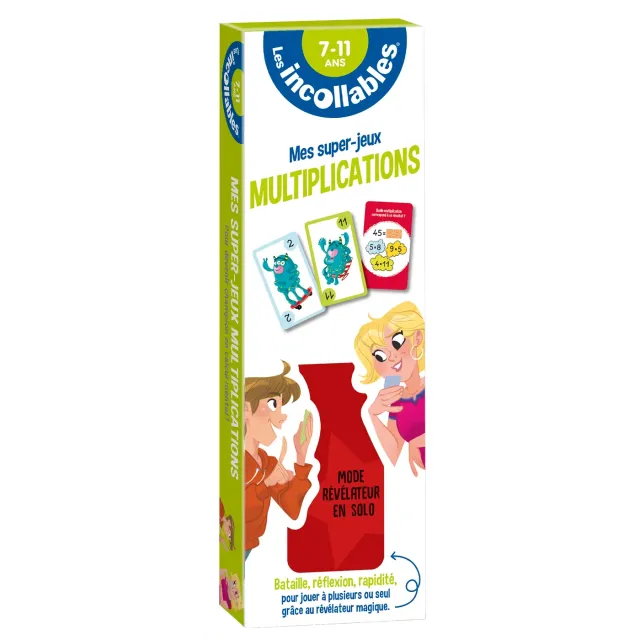 Les Incollables Mes super jeux Multiplications jeu de cartes 8-12 ans