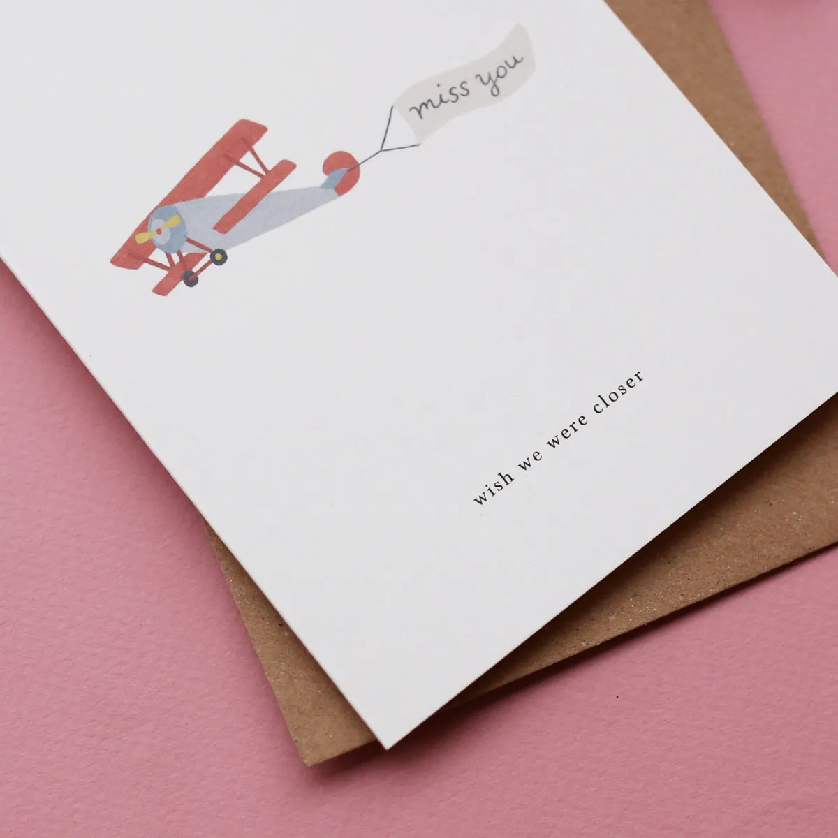 Kartotek Airplane carte de vœux avion avec enveloppe