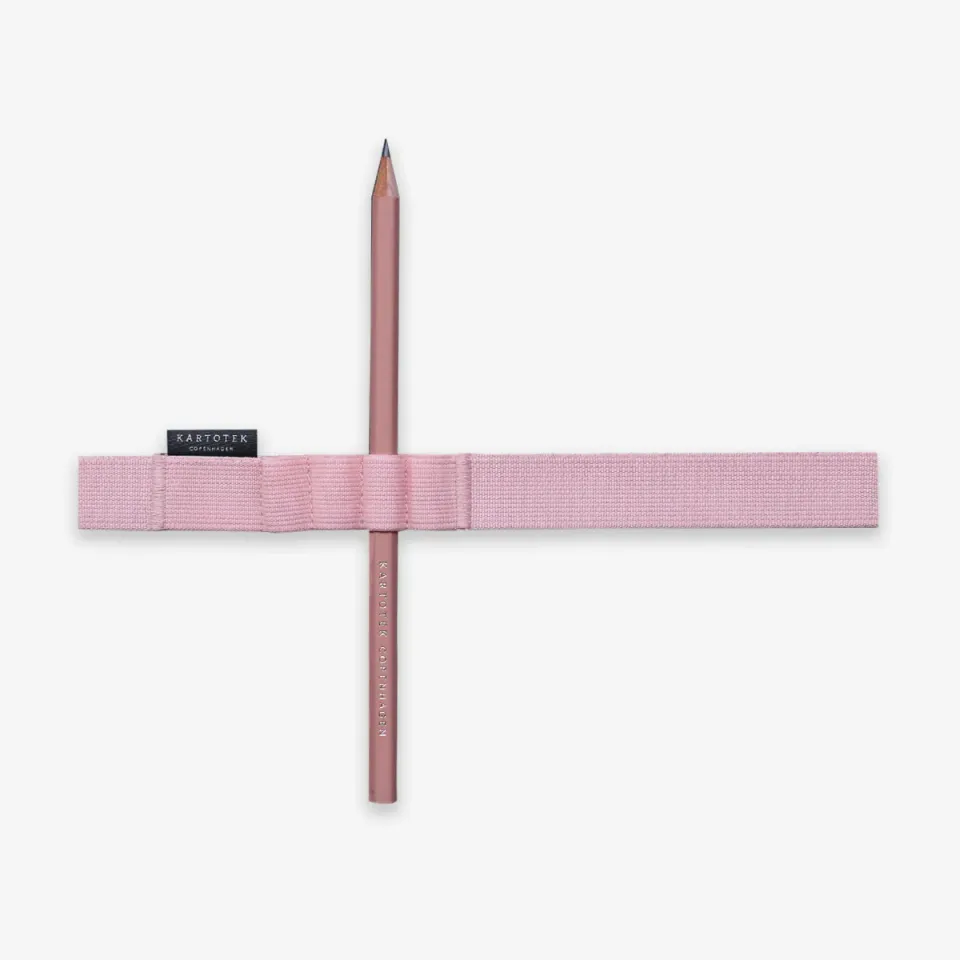 Kartotek porte-stylos A4 élastique rose