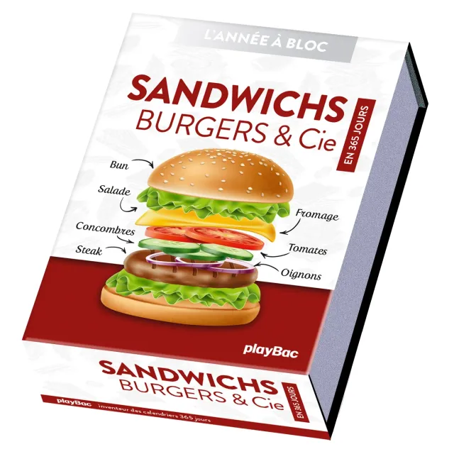 Frigobloc Sandwichs Burgers & Cie 365 jours calendrier à bloc
