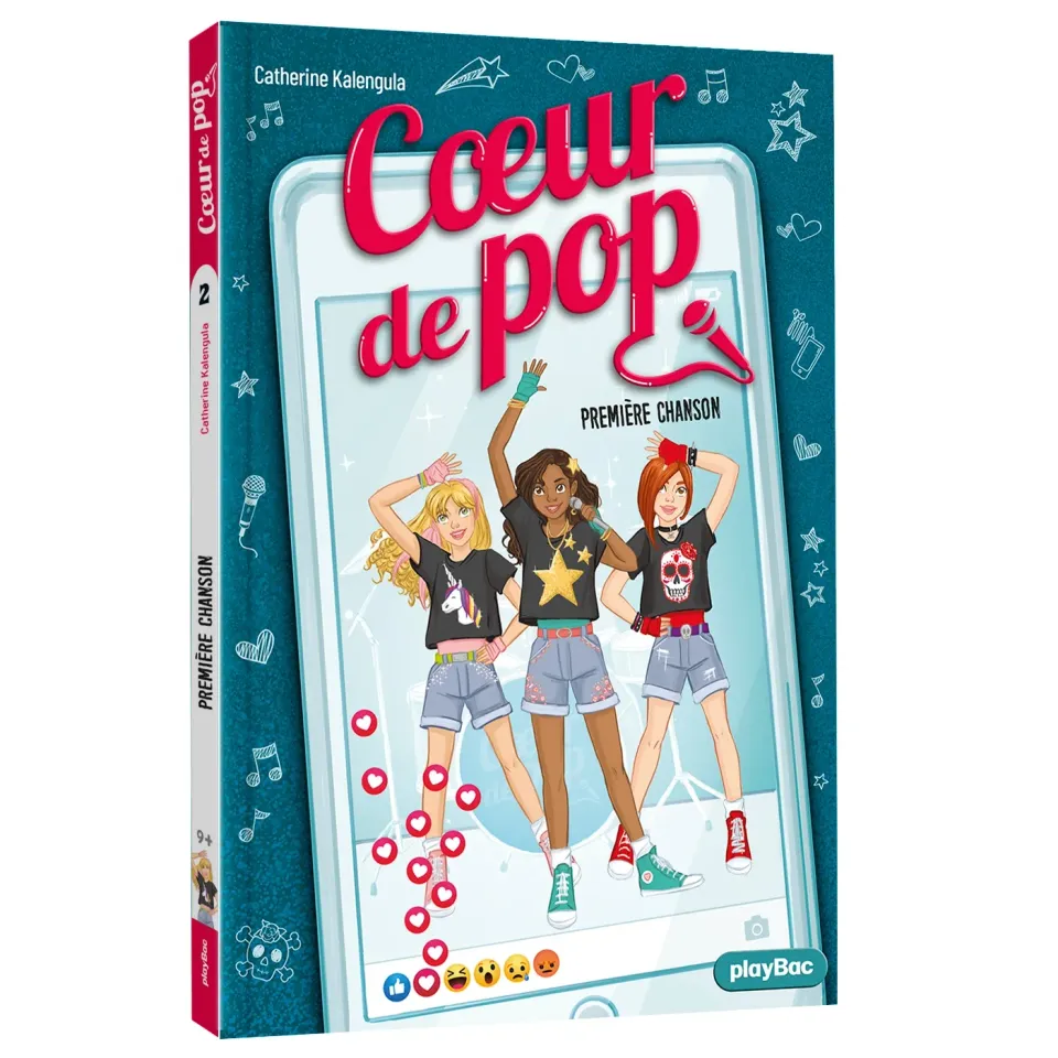 Cœur de Pop Tome 2 Première chanson roman jeunesse dès 9 ans
