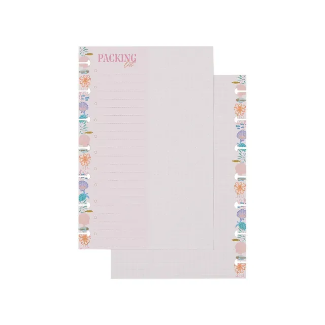 Happy Planner Packing List papier recharge Mini 40 feuilles