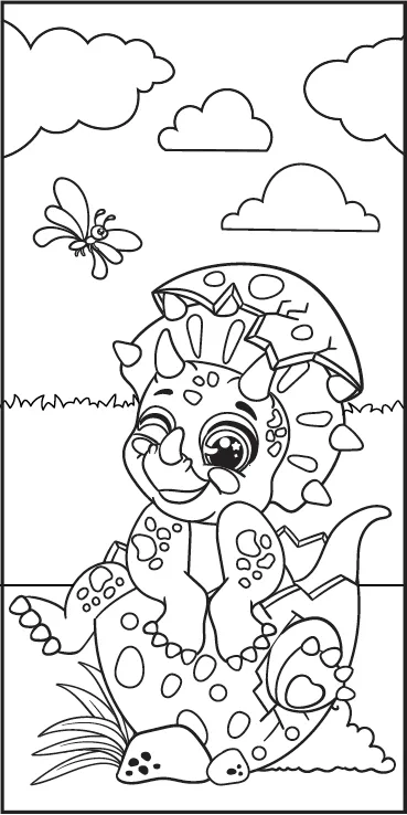 Frigobloc Ma P’tite Banane Dino kit coloriage fourrure