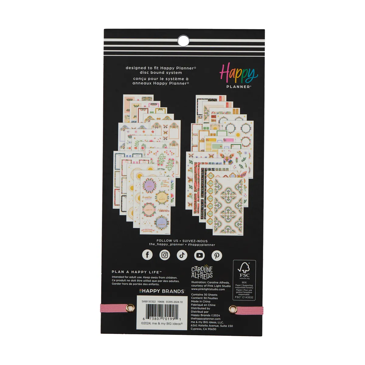 Happy Planner Golden Meadow stickers Classic 697 pièces
